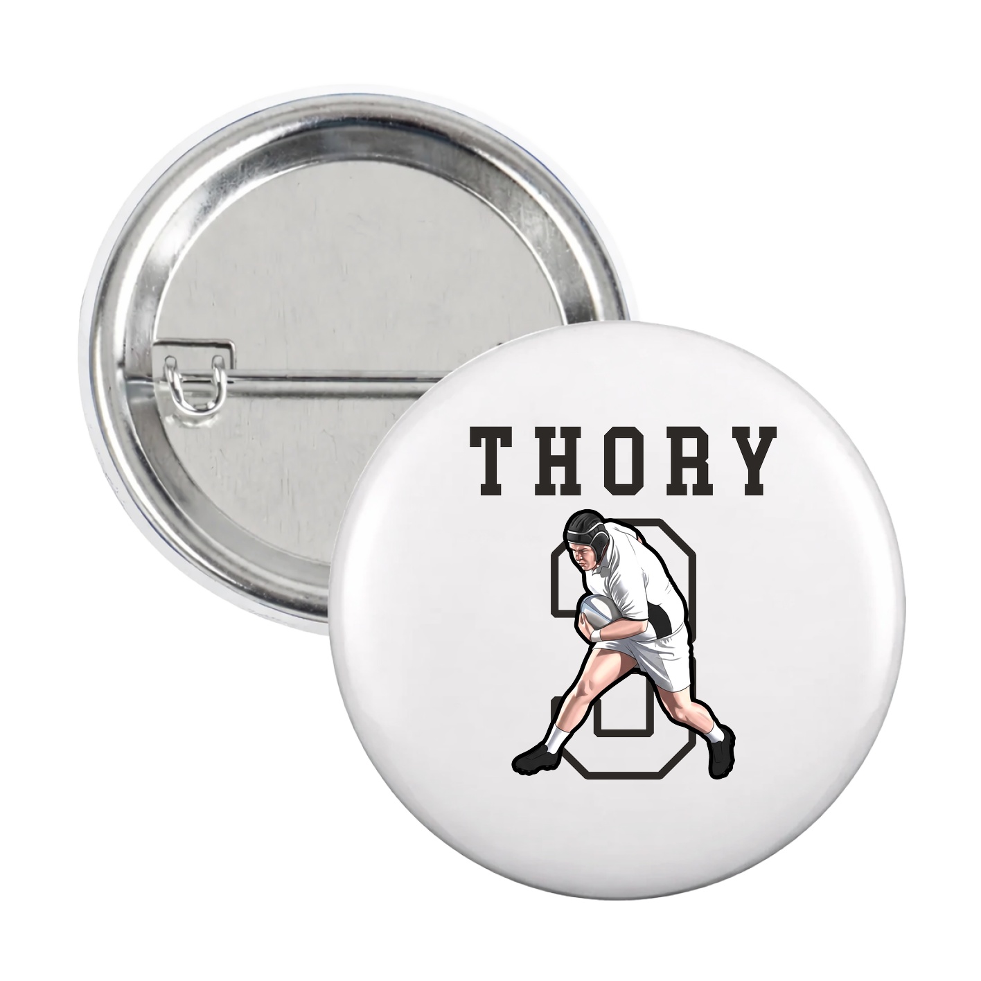 Game Day Button — Shirsey in White