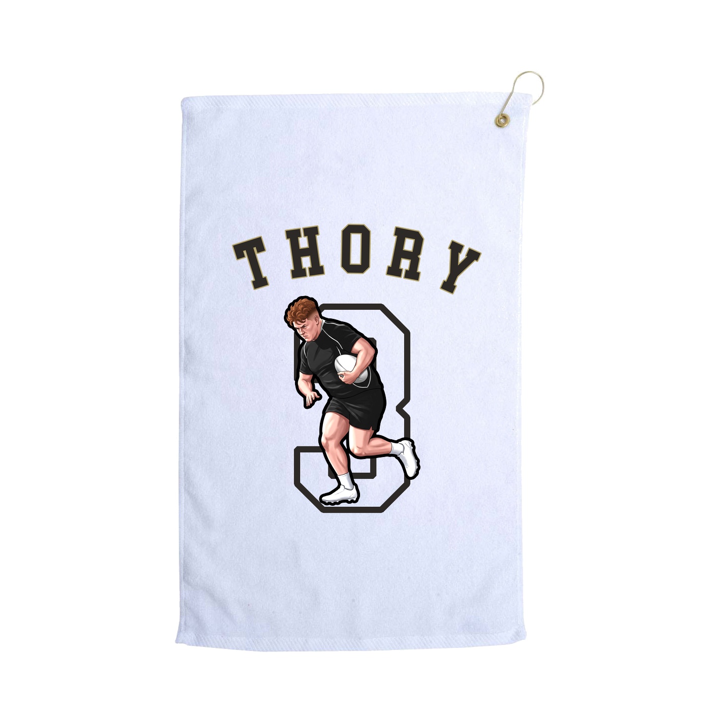 Golf Towel — Shirsey Arch in White