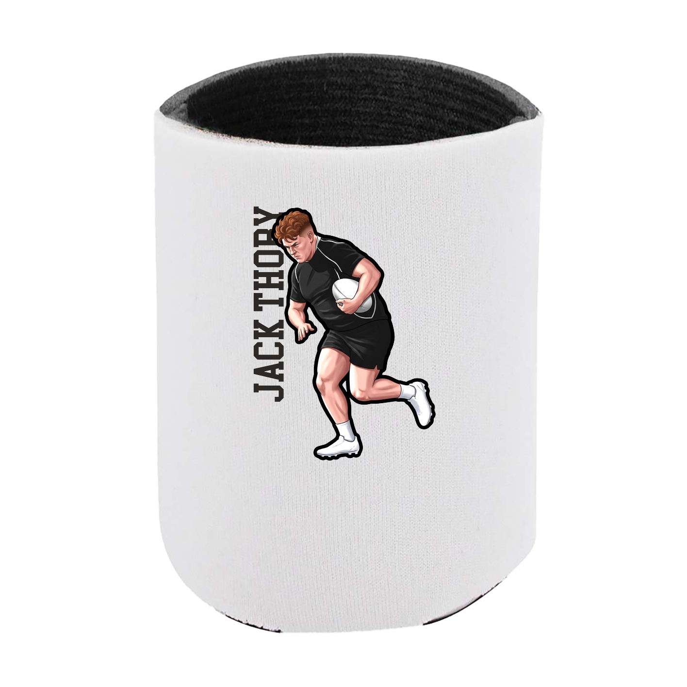 Can Holder — Name Vertical in White