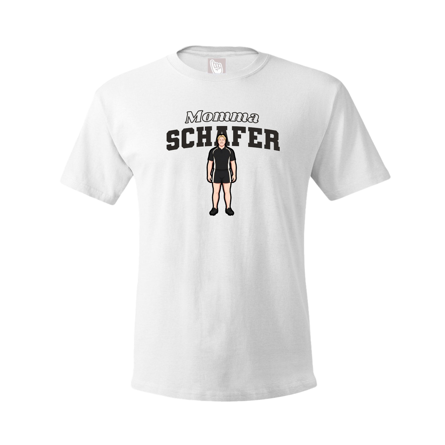 Youth Tee — Mothers Day Block in White