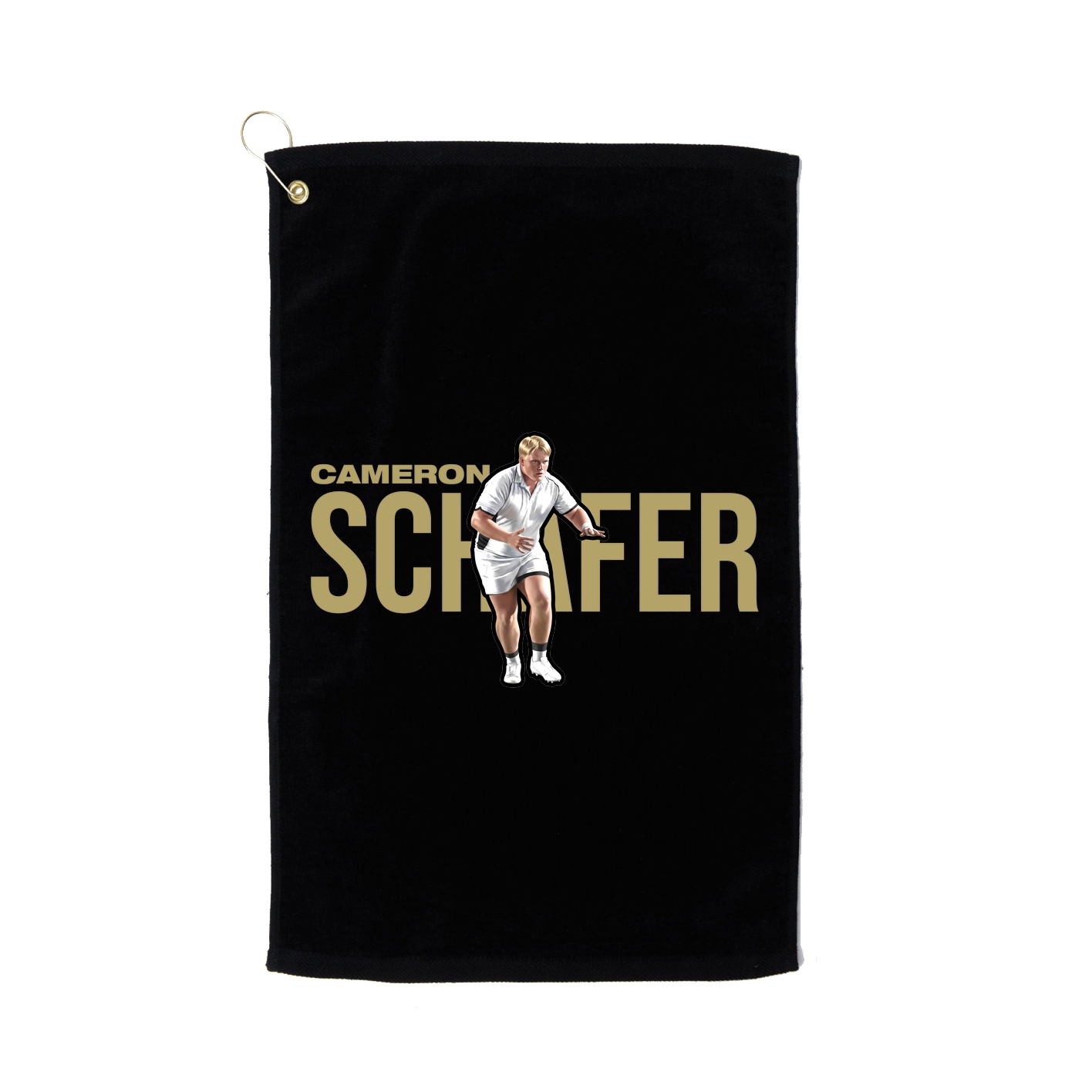 Golf Towel — Player Name in Black