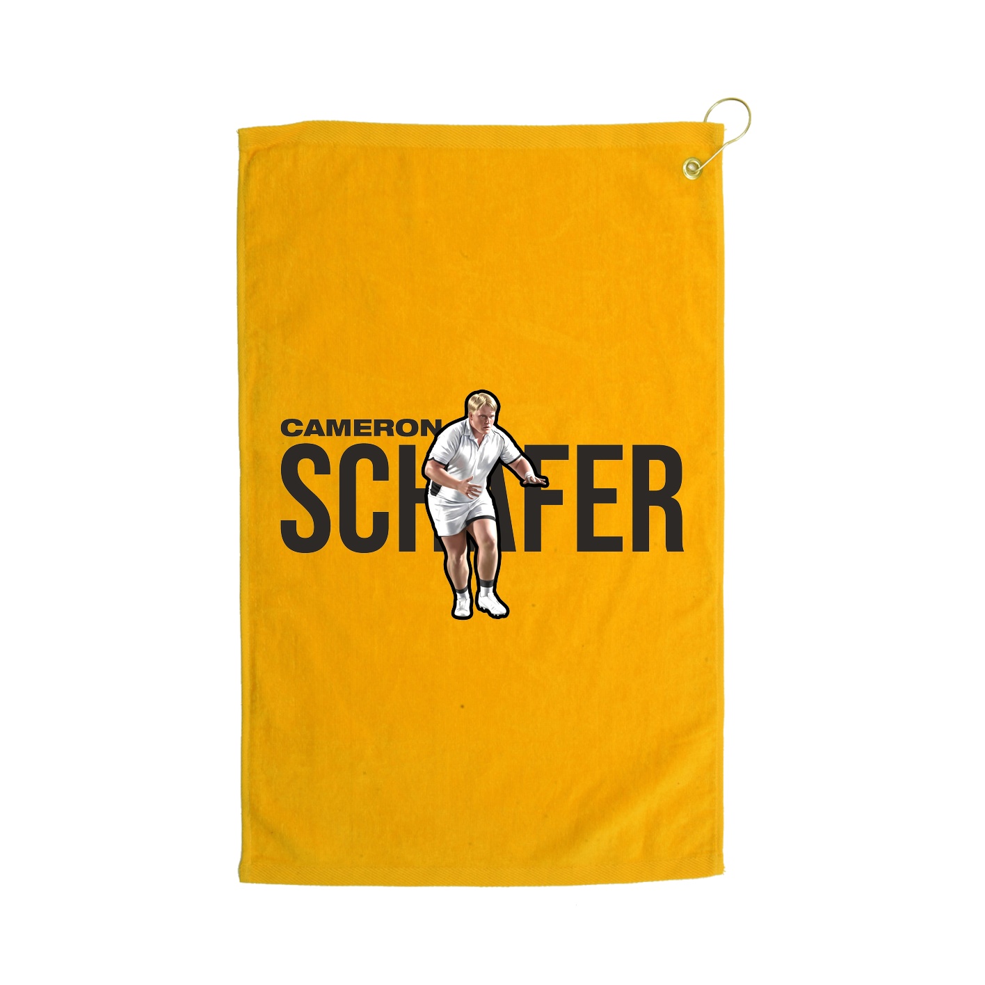 Golf Towel — Player Name in Gold