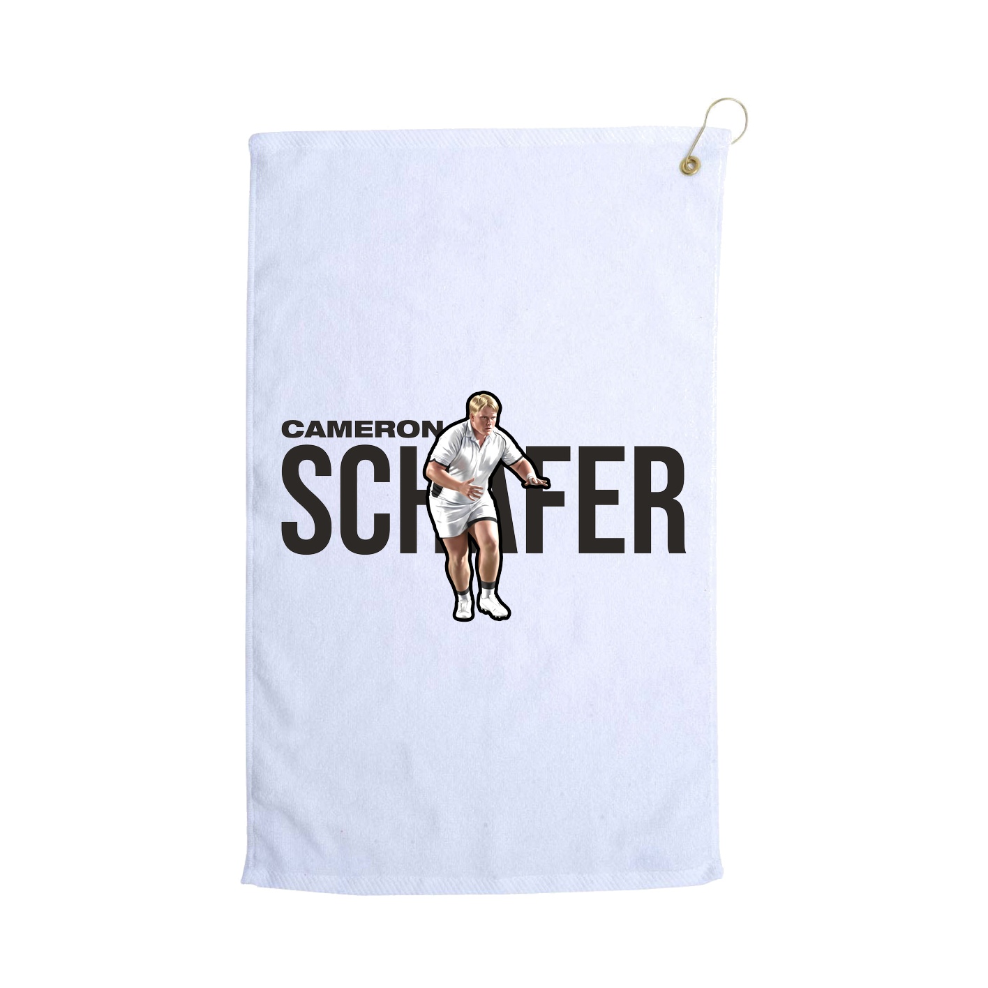 Golf Towel — Player Name in White