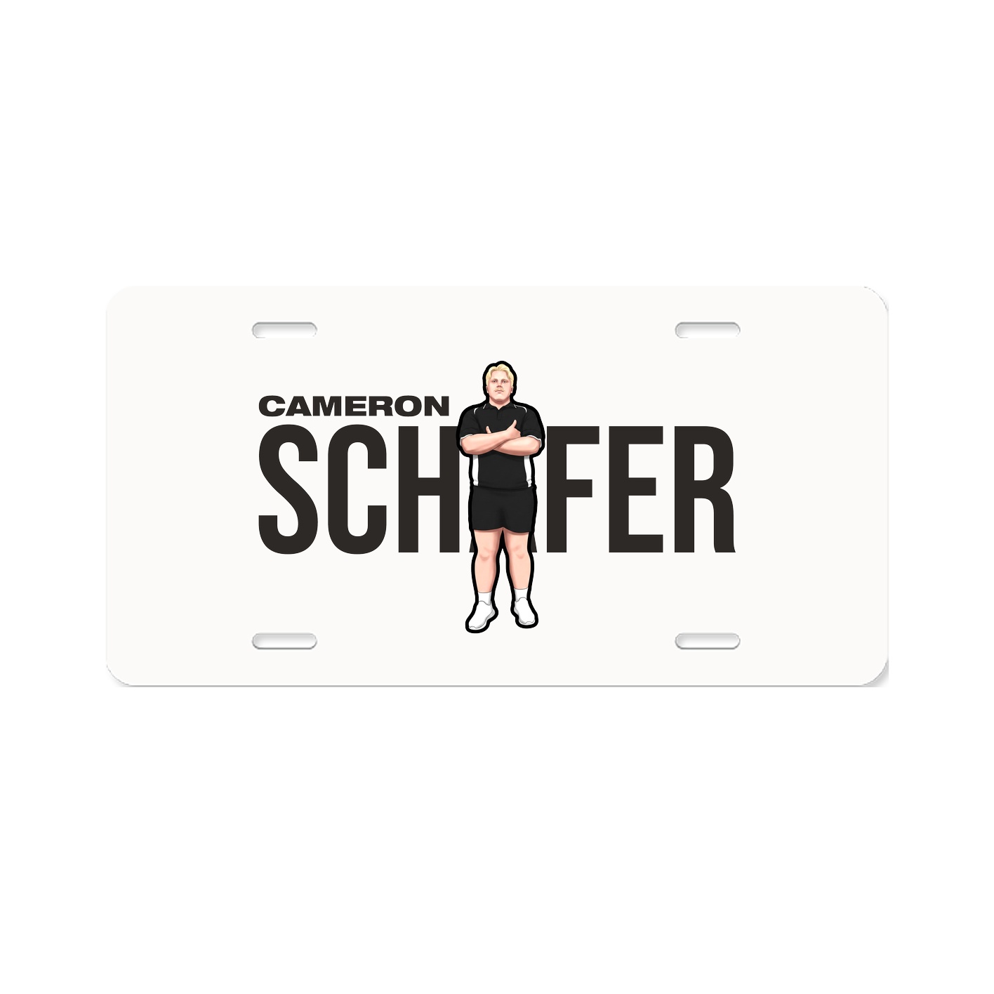 License Plate — Player Name in Classic