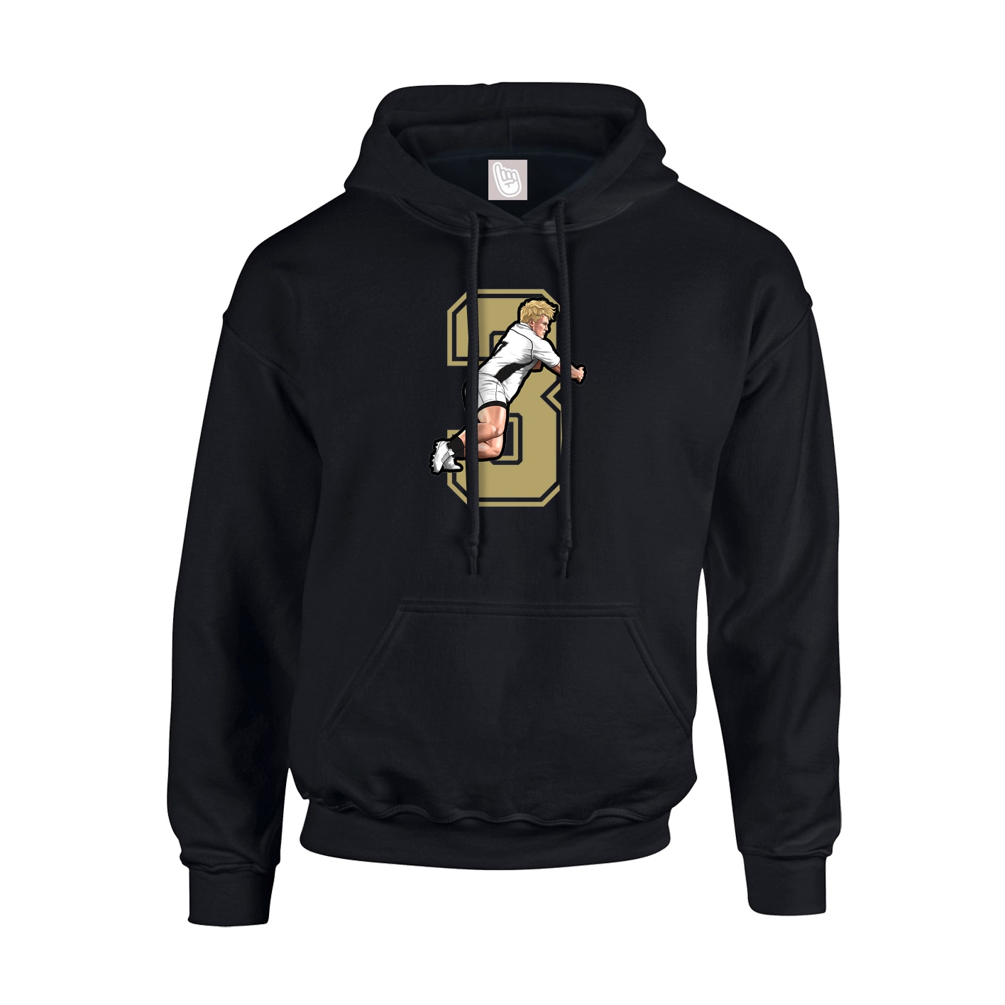 Hoodie — Number in Black