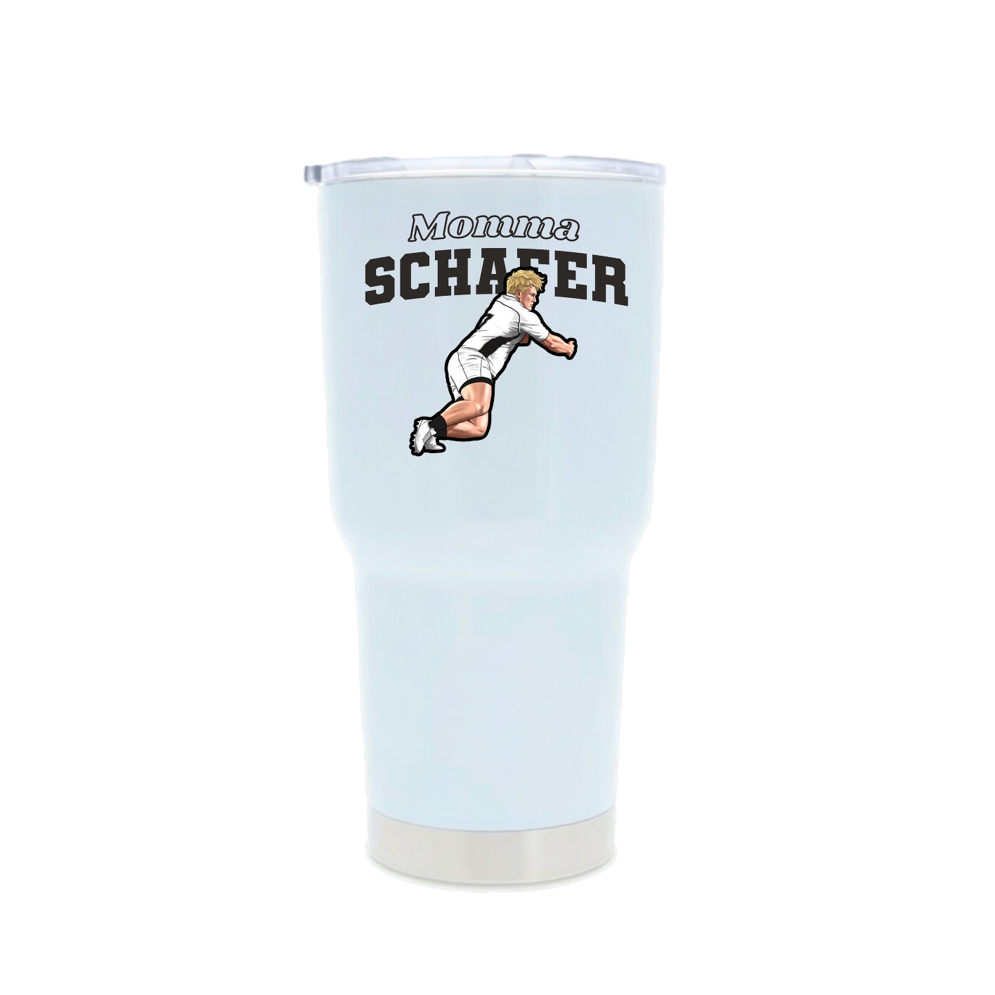 30oz Stainless Steel Tumbler — Mothers Day Block in White