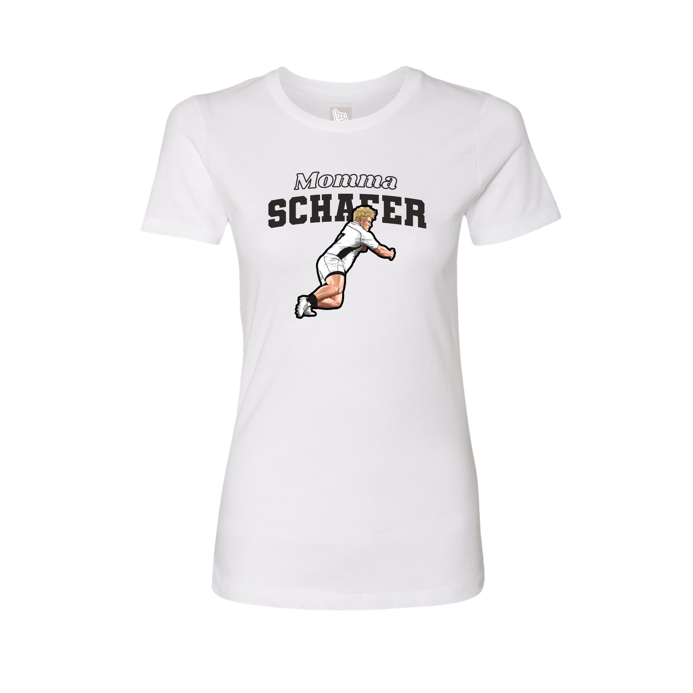 Womens Tee — Mothers Day Block in White