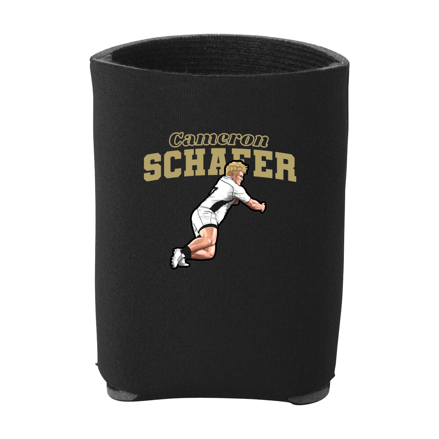 Can Holder — Name Arch in Black