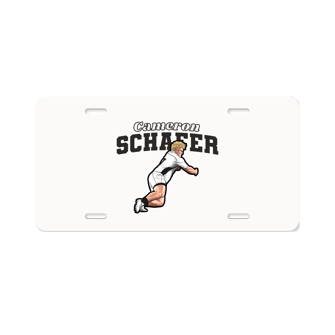 License Plate — Name Arch in Classic