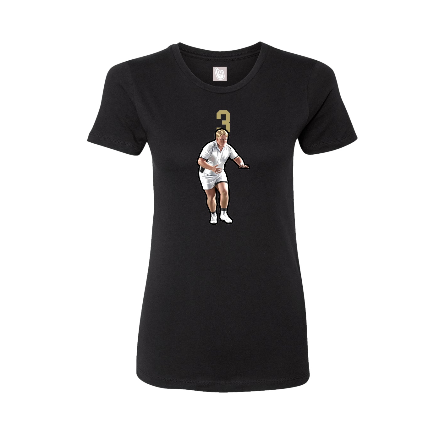 Womens Tee — Number Top in Black