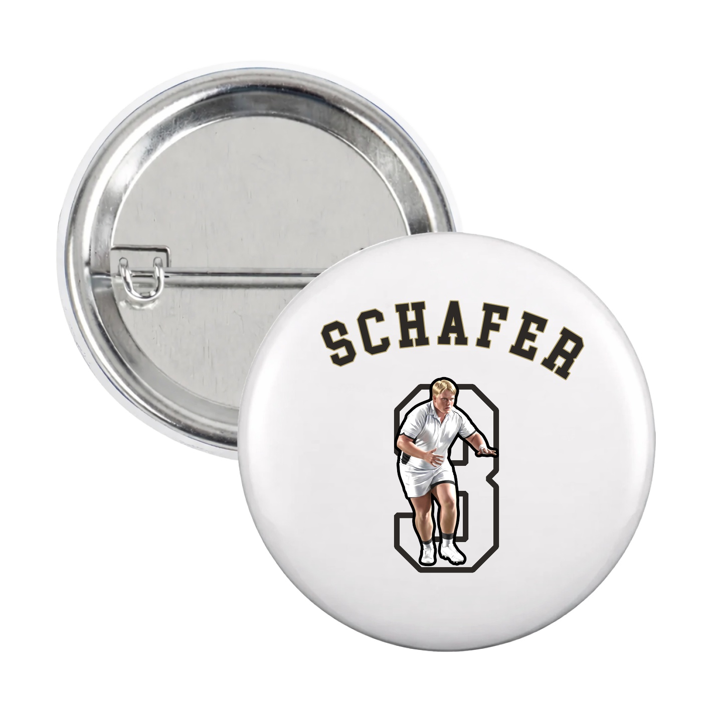 Game Day Button — Shirsey Arch in White