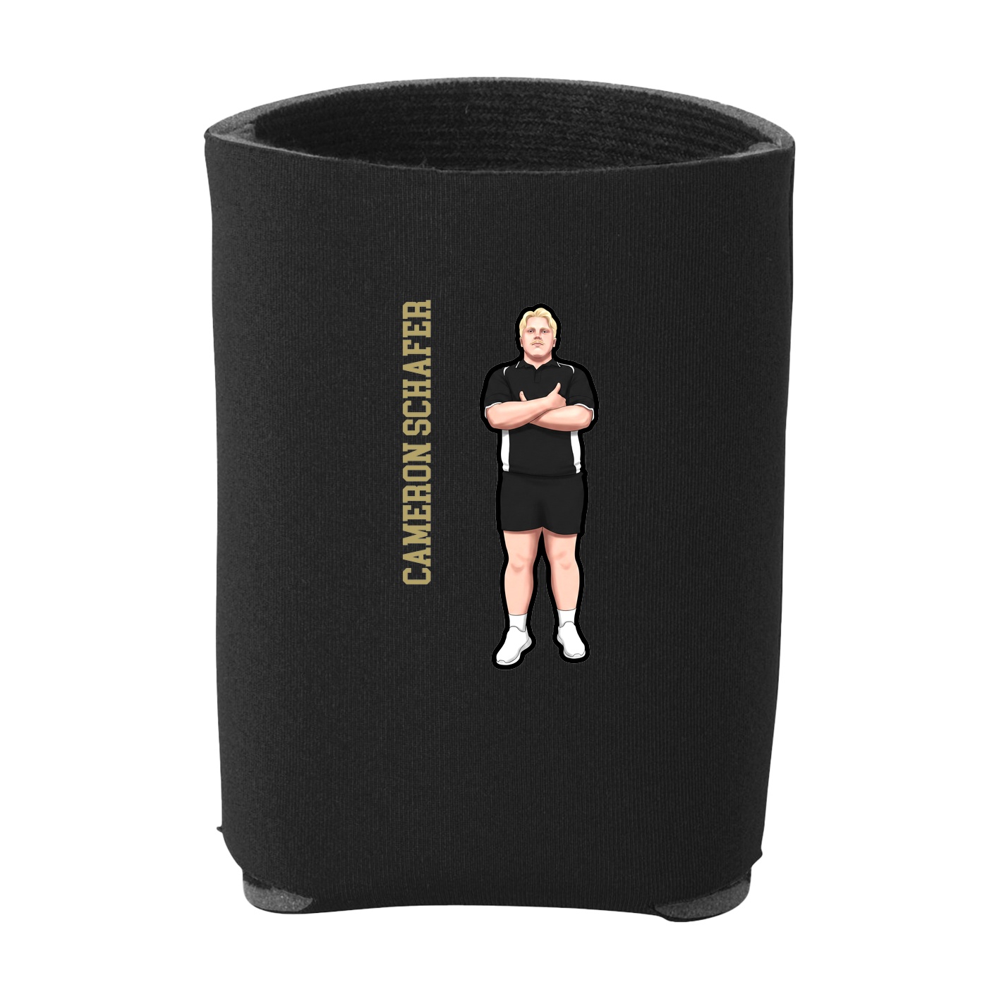 Can Holder — Name Vertical in Black