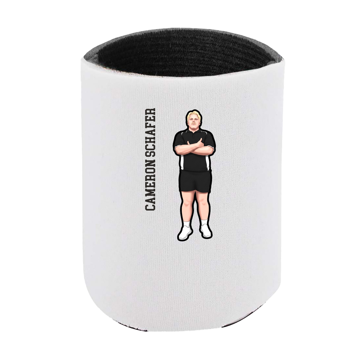 Can Holder — Name Vertical in White