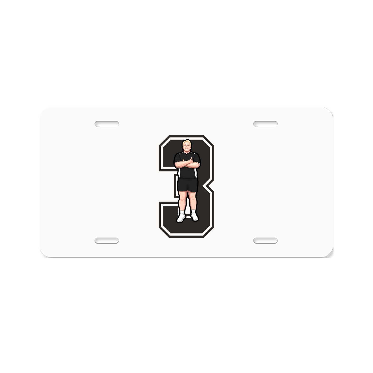 License Plate — Number in Classic