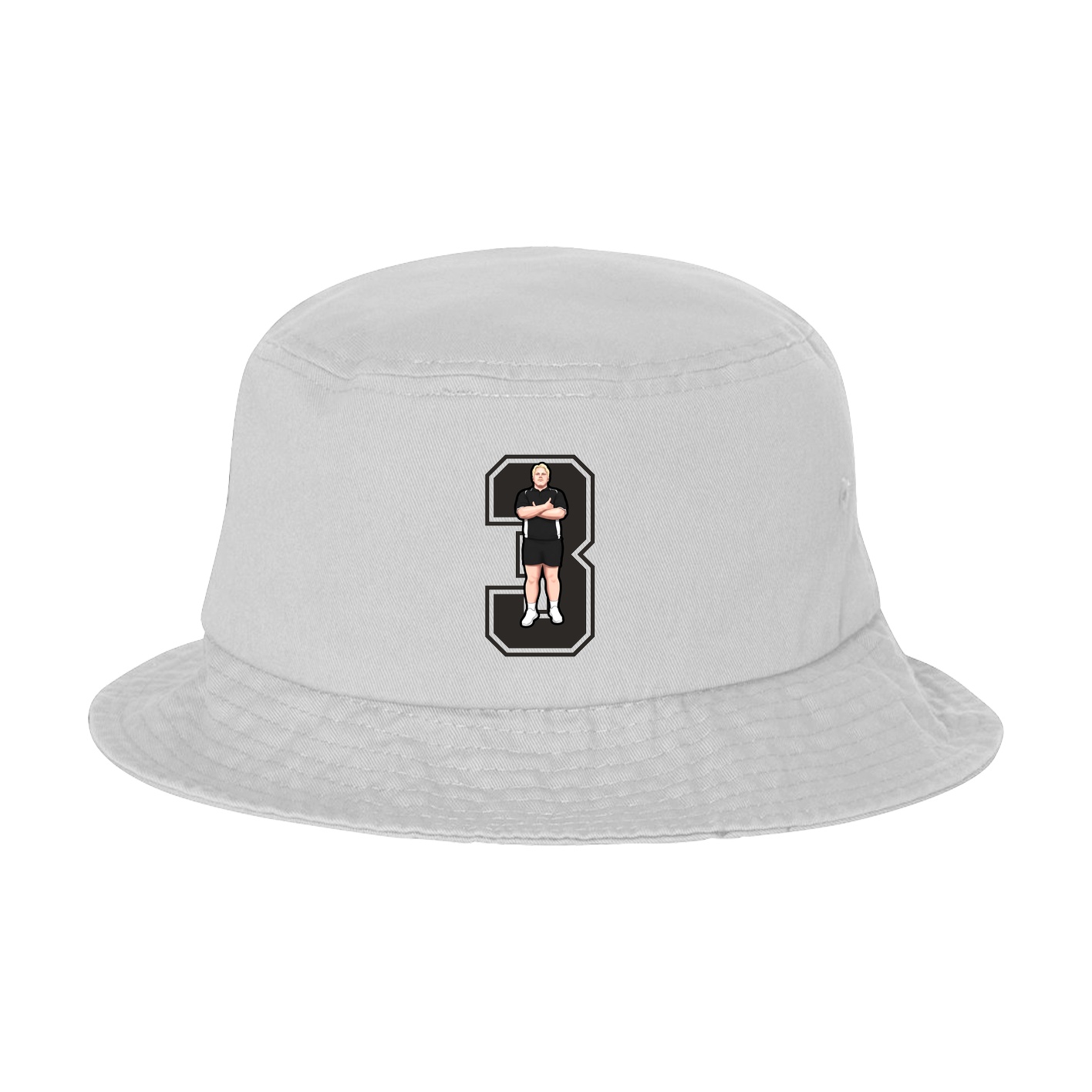 Bucket Cap — Number in White