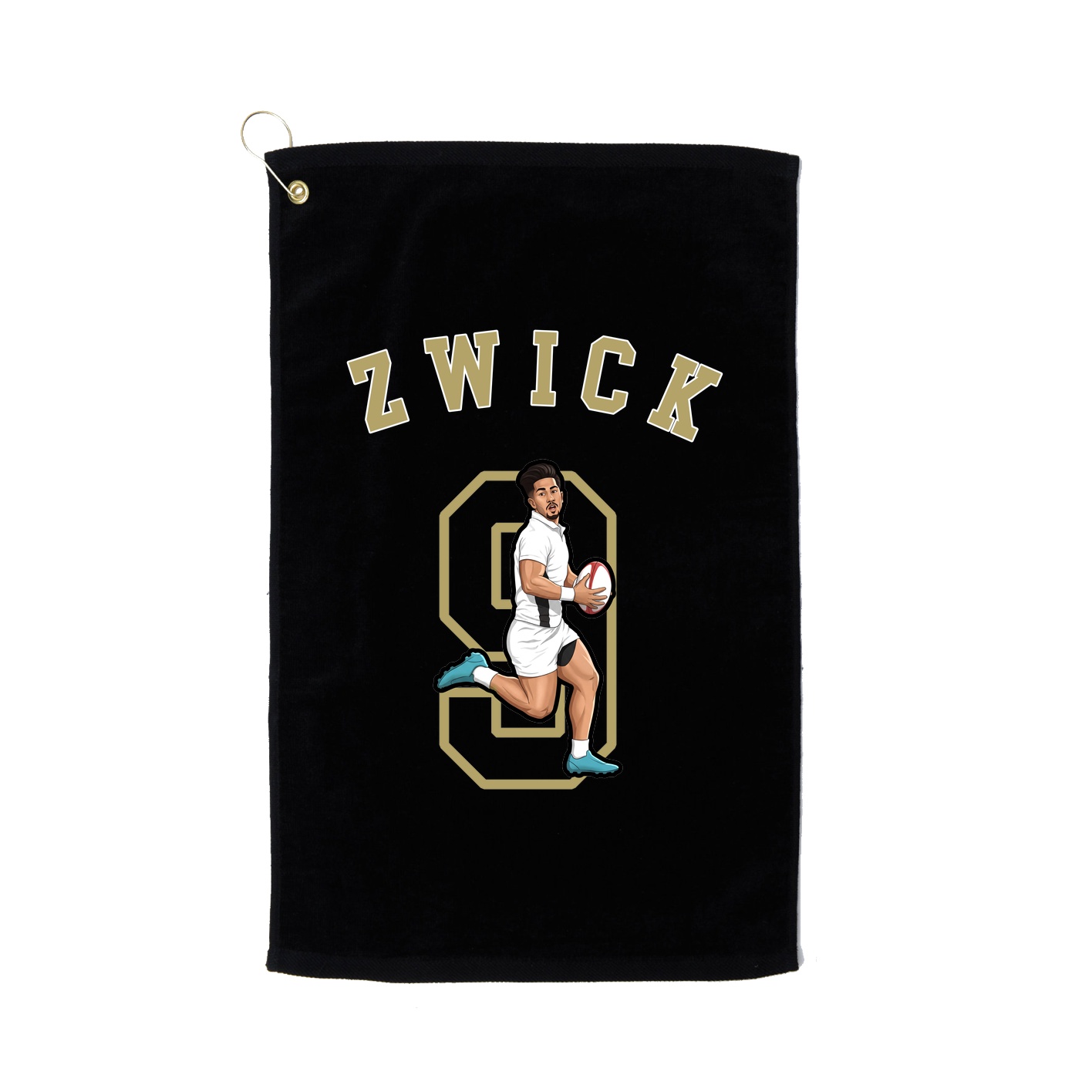Golf Towel — Shirsey Arch in Black