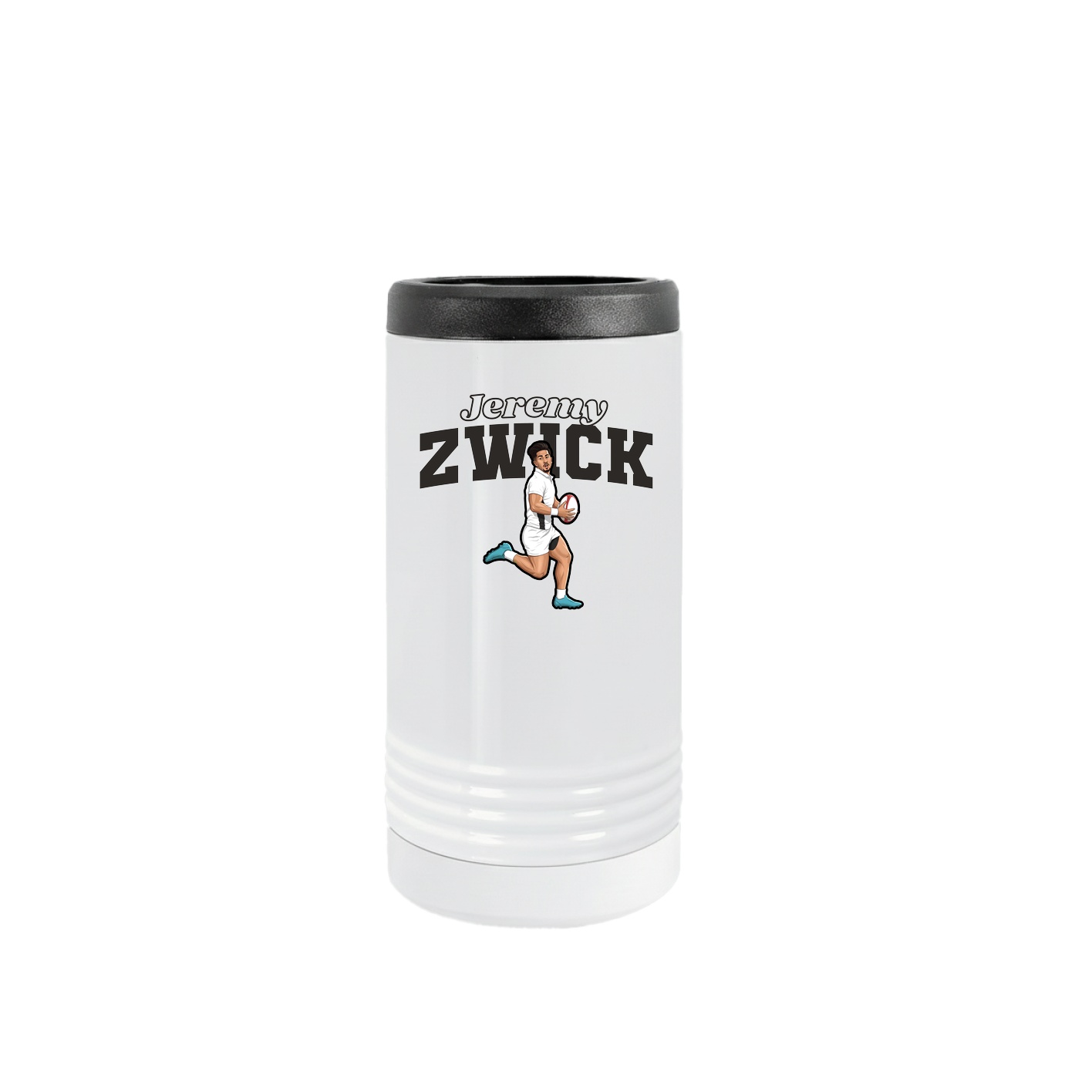 Slim Beverage Holder — Name Arch in White
