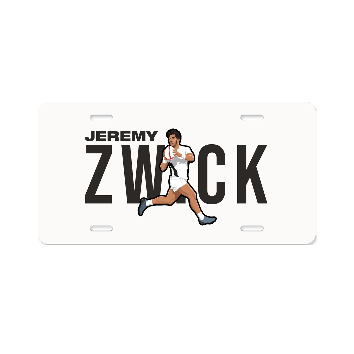 License Plate — Player Name in Classic