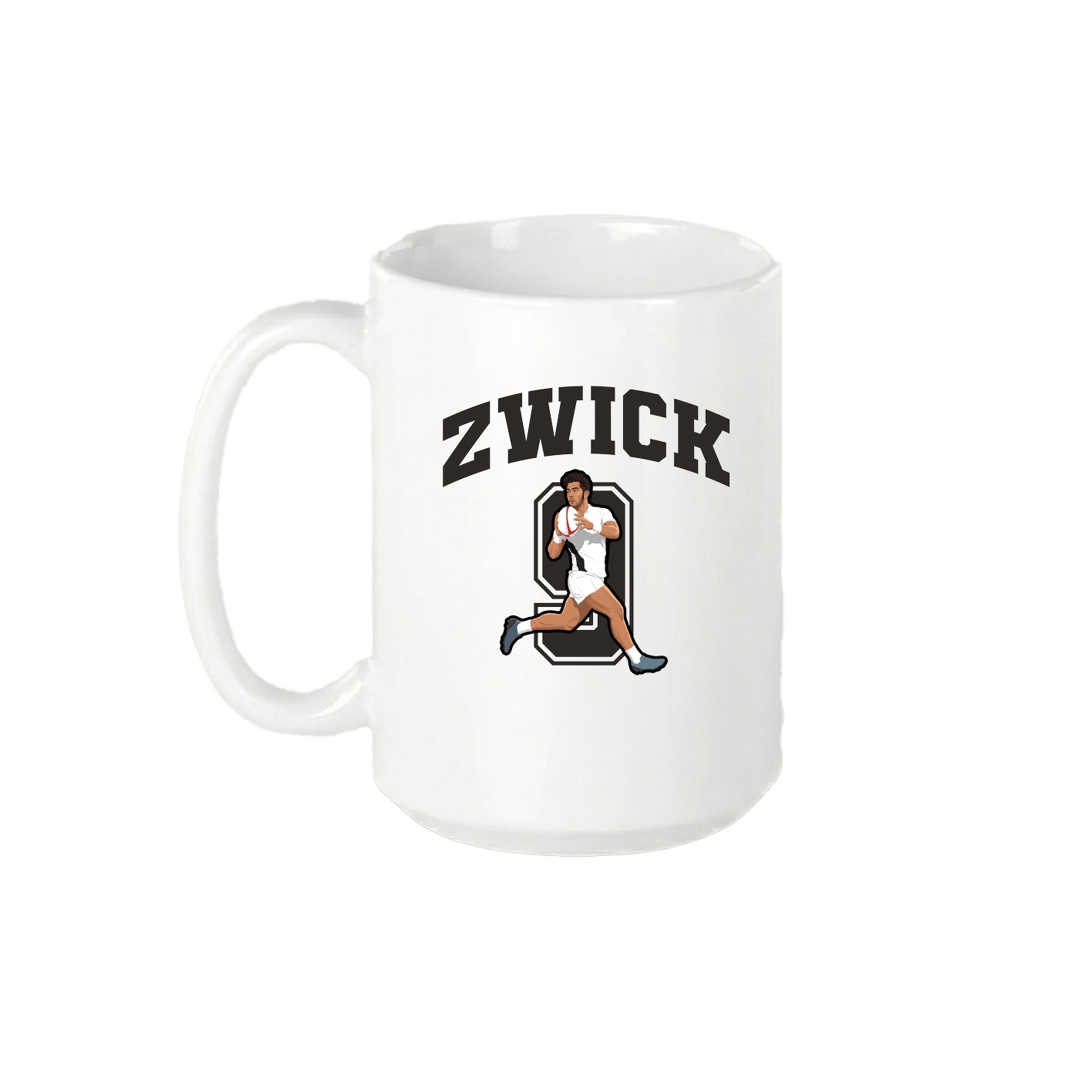15oz Coffee Mug — Number in White