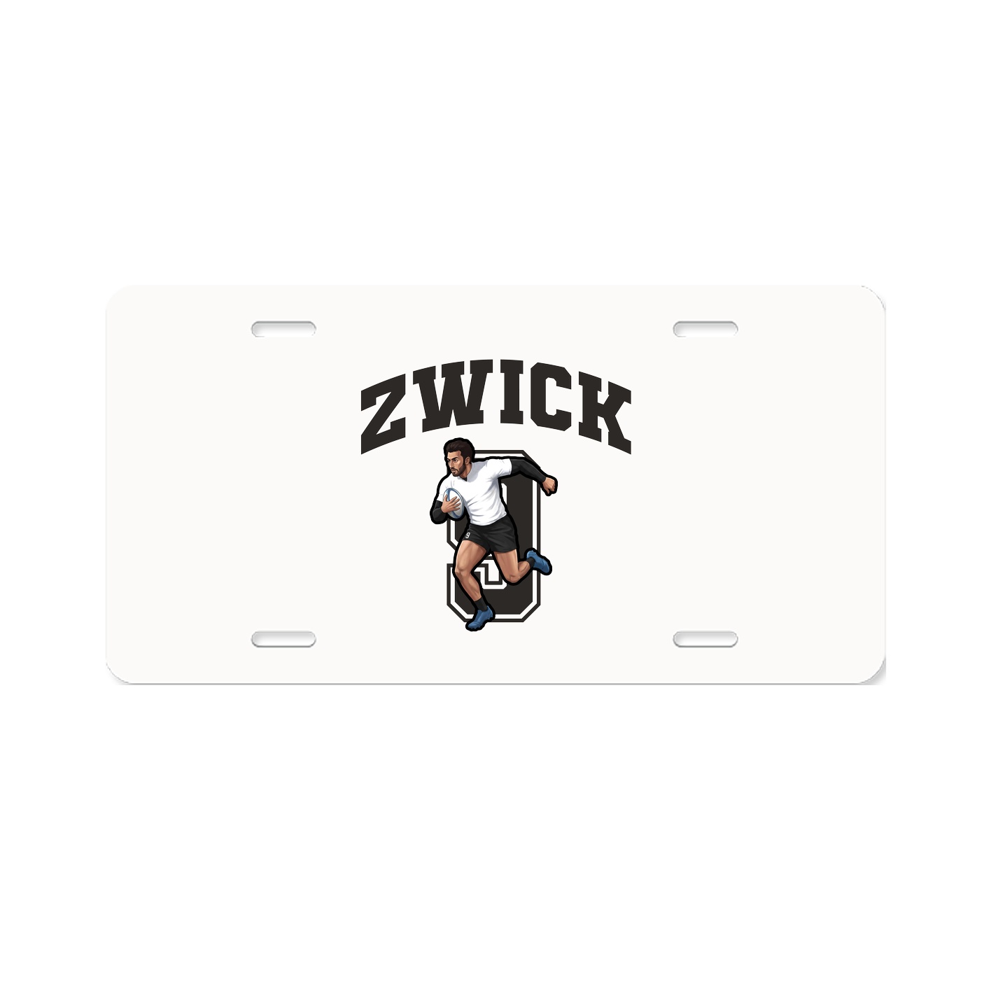 License Plate — Number in Classic