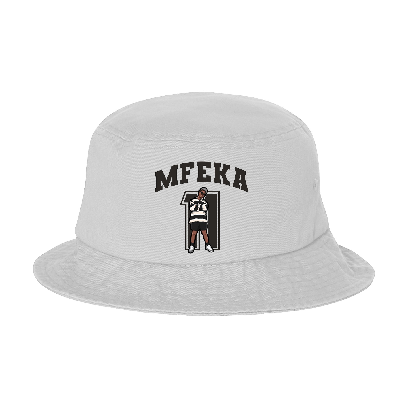 Bucket Cap — Number in White
