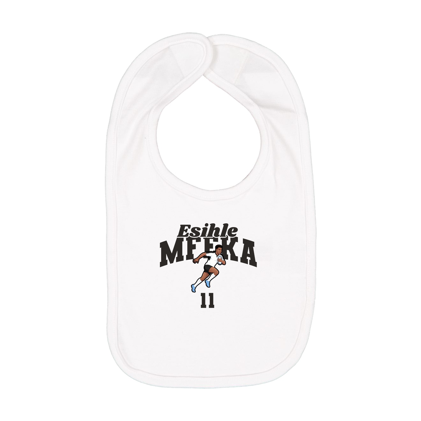 Infant Bib — Signature Arch in White