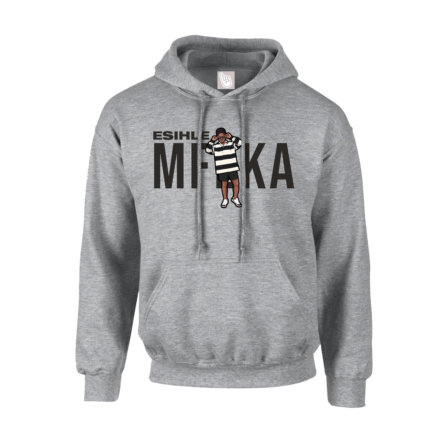 Hoodie — Player Name in Grey