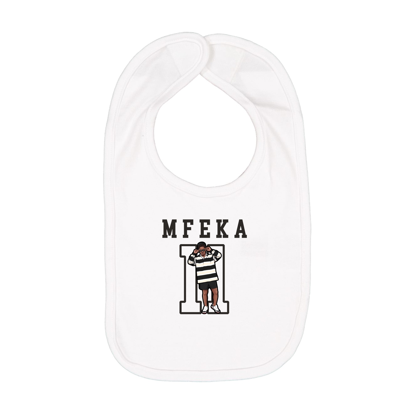 Infant Bib — Shirsey in White