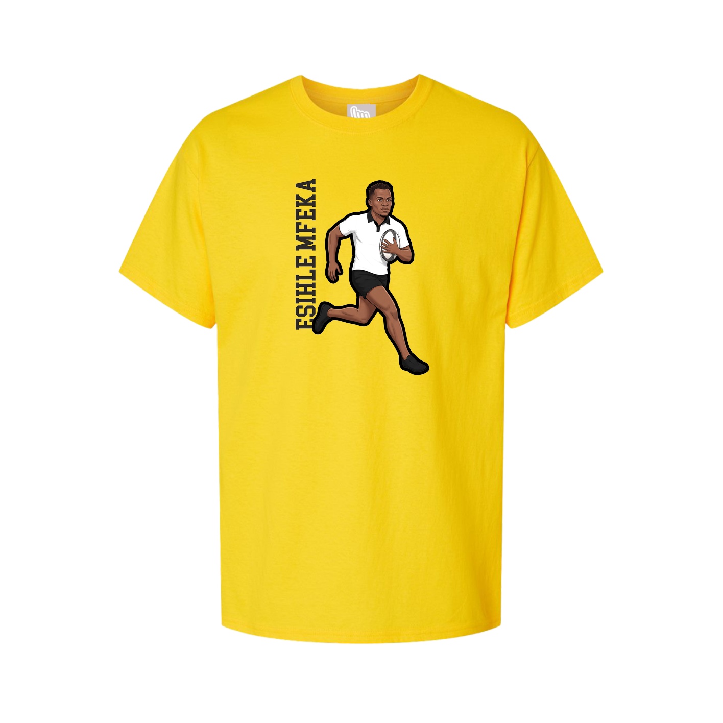 Tee — Name Vertical in Gold