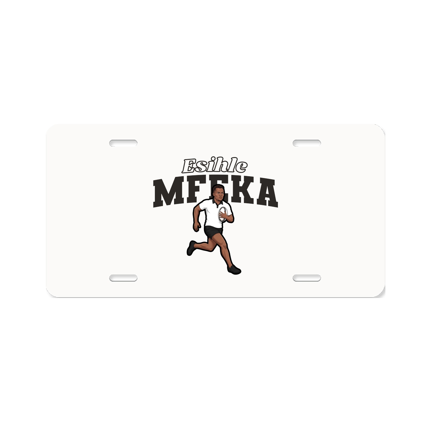 License Plate — Name Arch in Classic