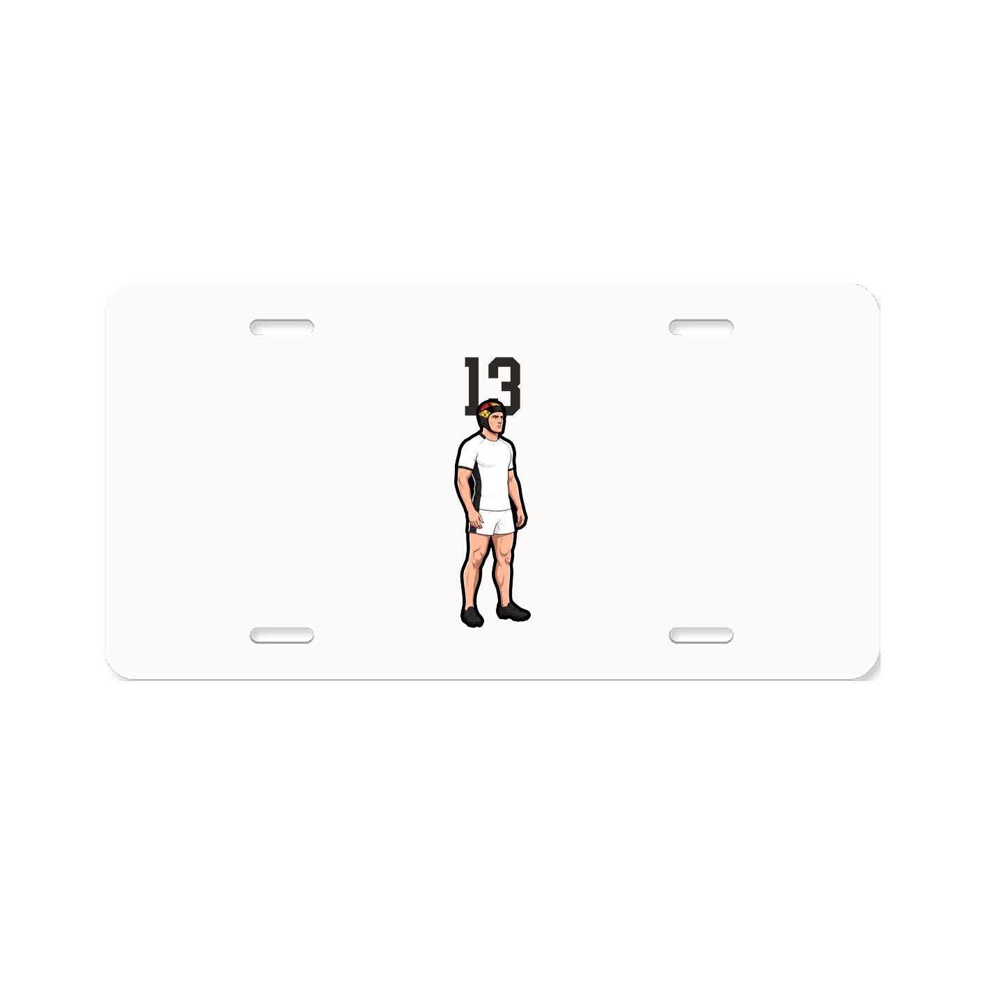 License Plate — Number Top in Classic
