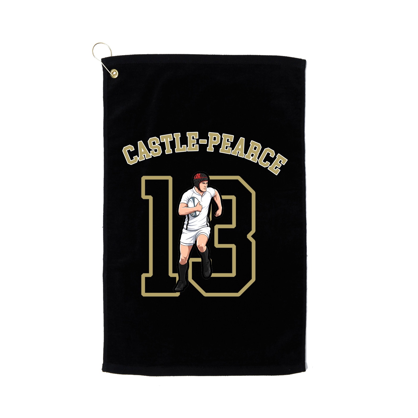 Golf Towel — Shirsey Arch in Black