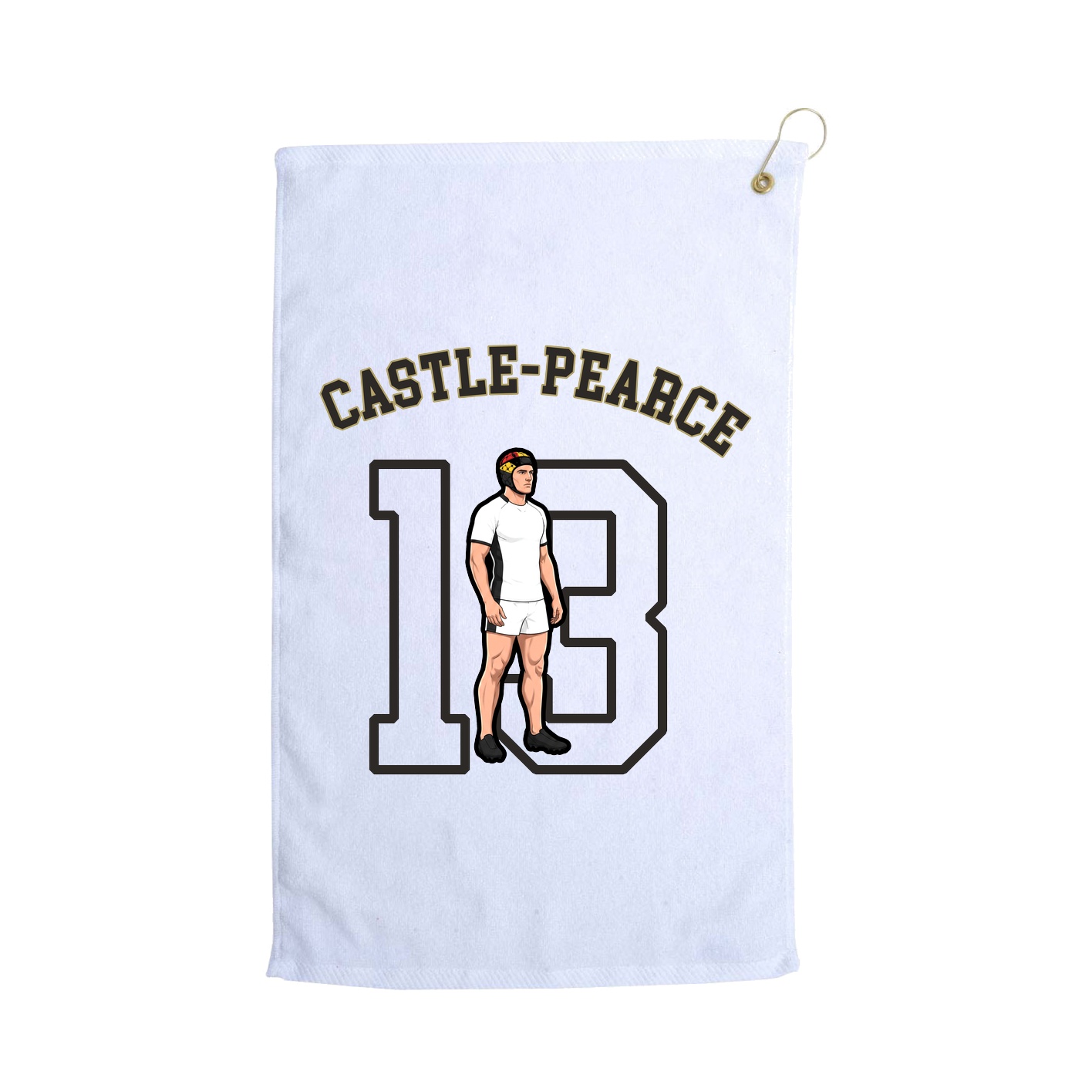 Golf Towel — Shirsey Arch in White