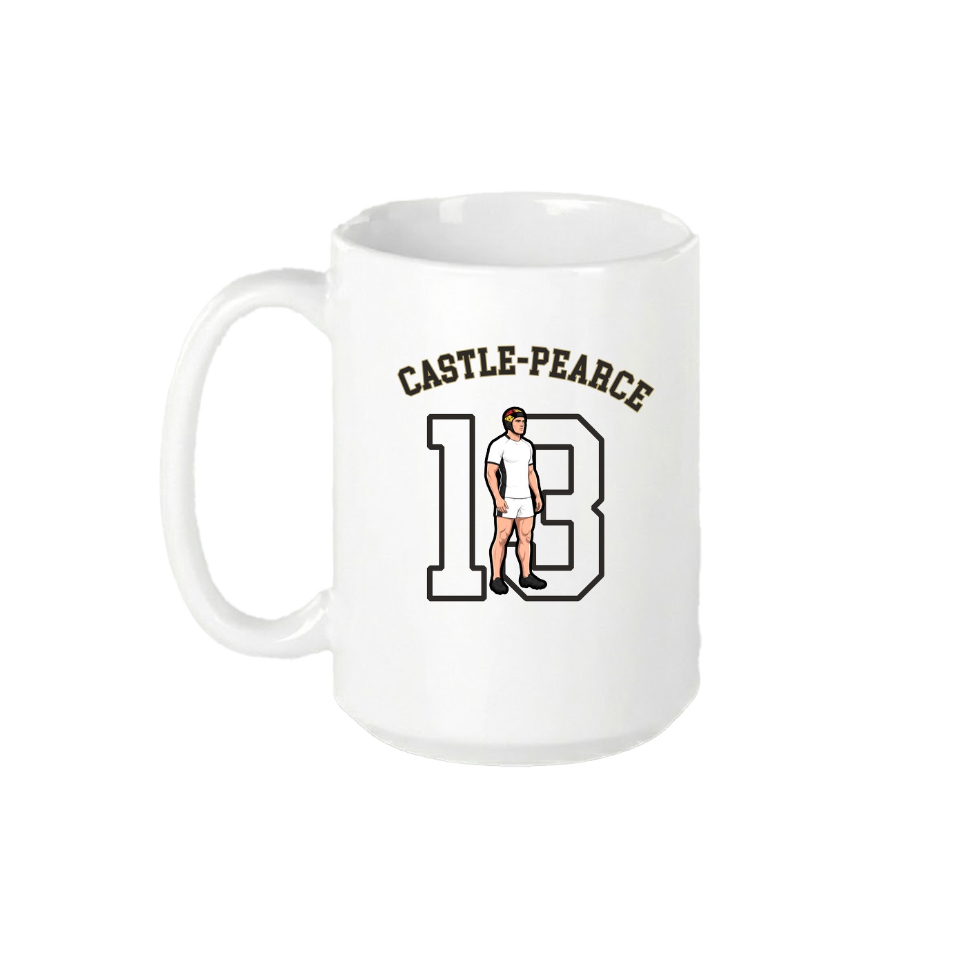 15oz Coffee Mug — Shirsey Arch in White