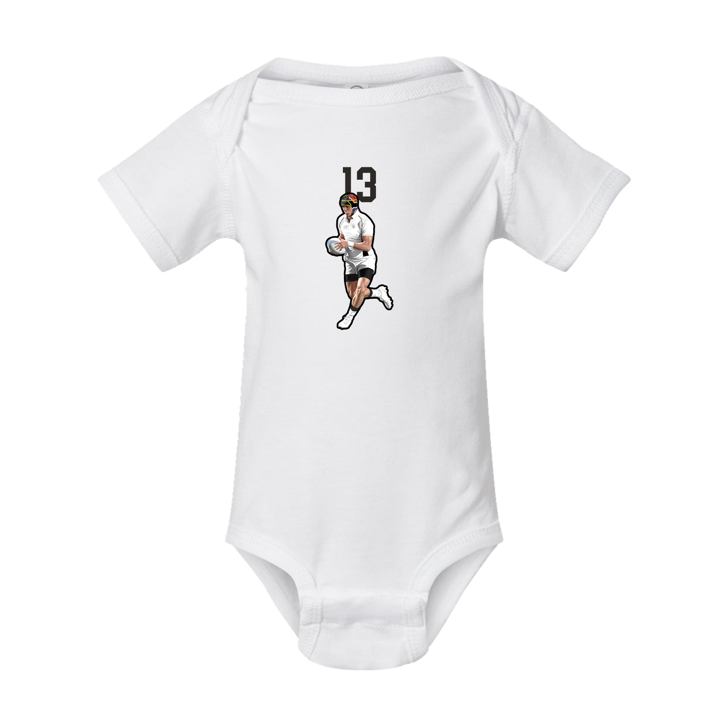 Baby Onesie — Number Top in White