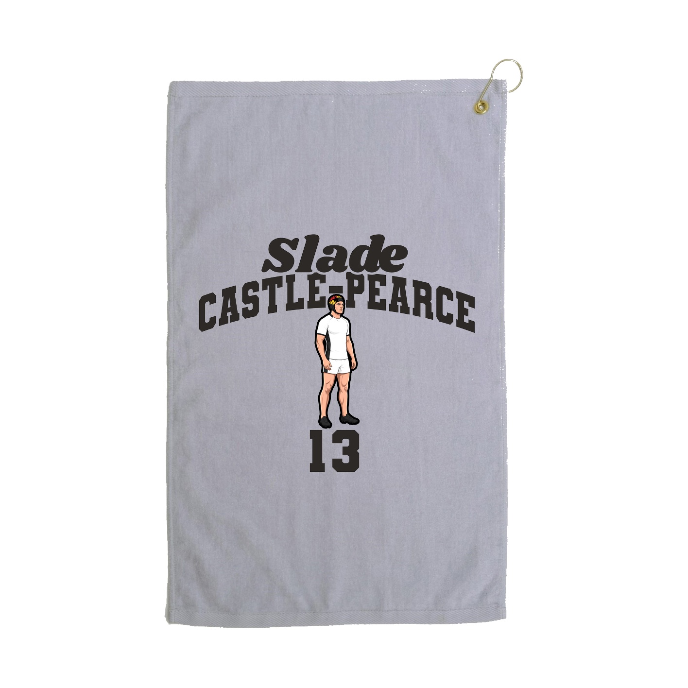 Golf Towel — Signature Arch in Grey