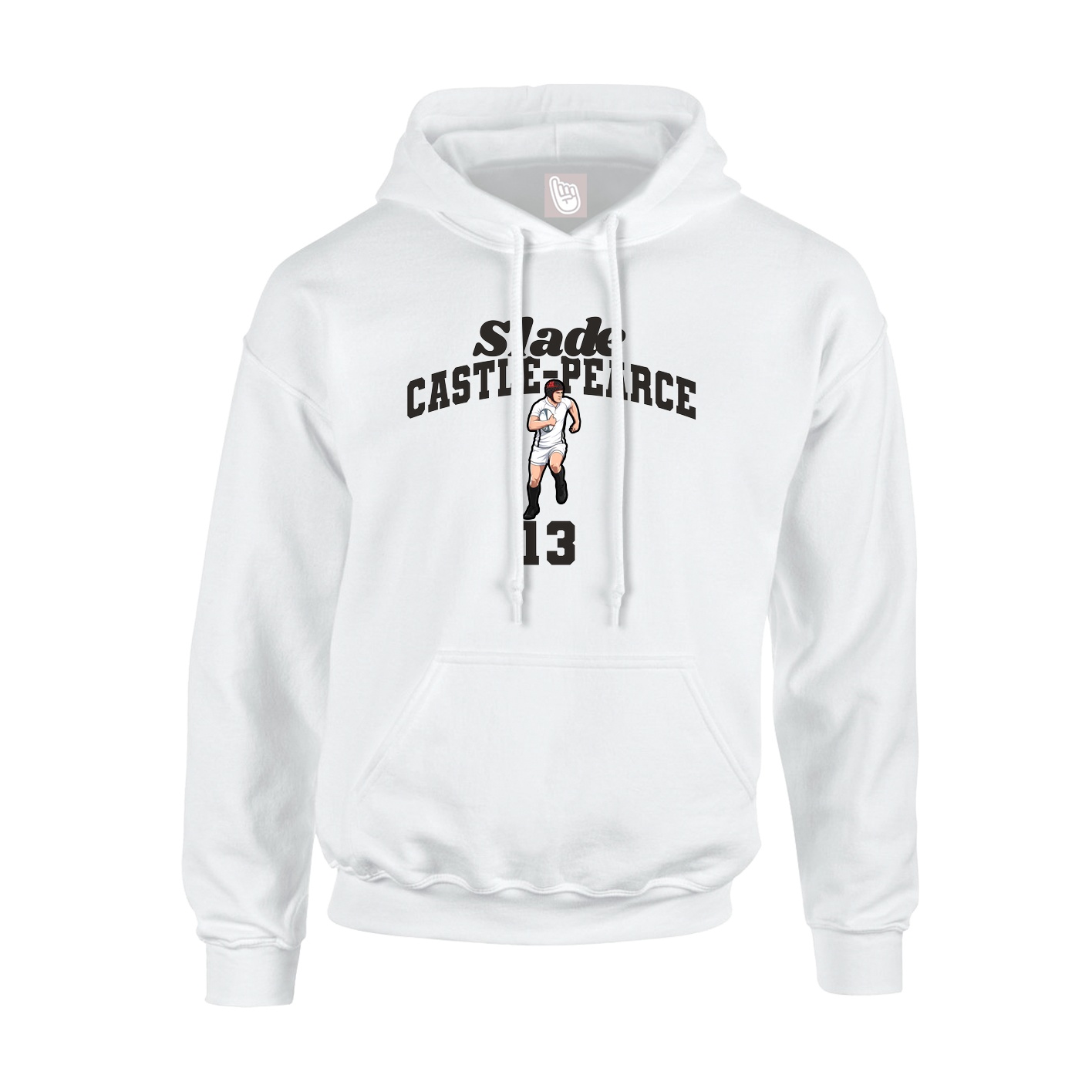 Hoodie — Signature Arch in White