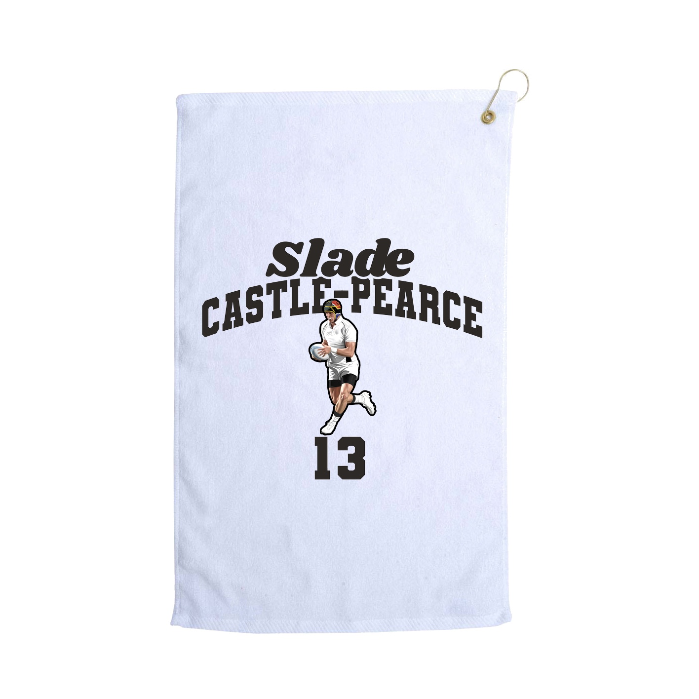 Golf Towel — Signature Arch in White