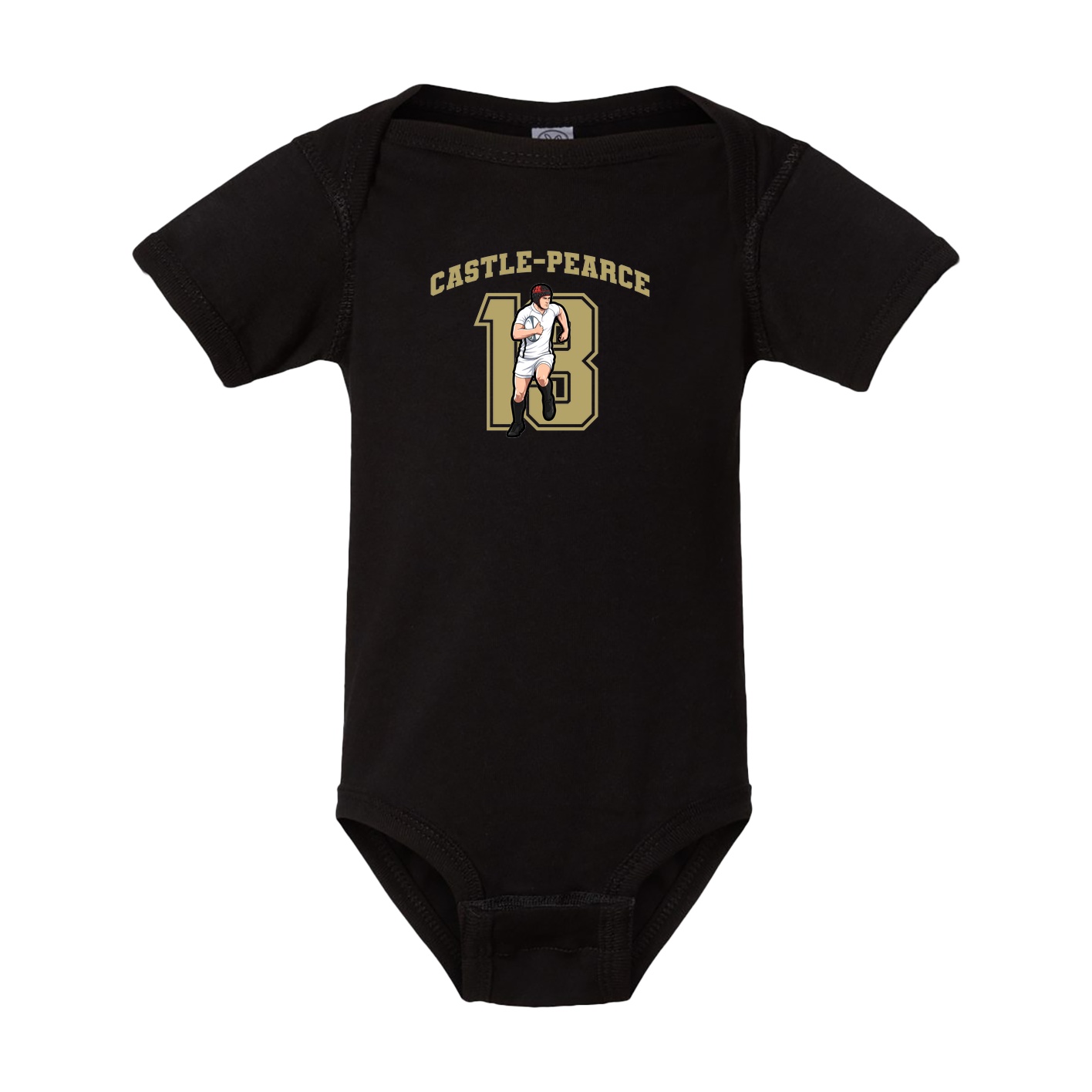 Baby Onesie — Number in Black