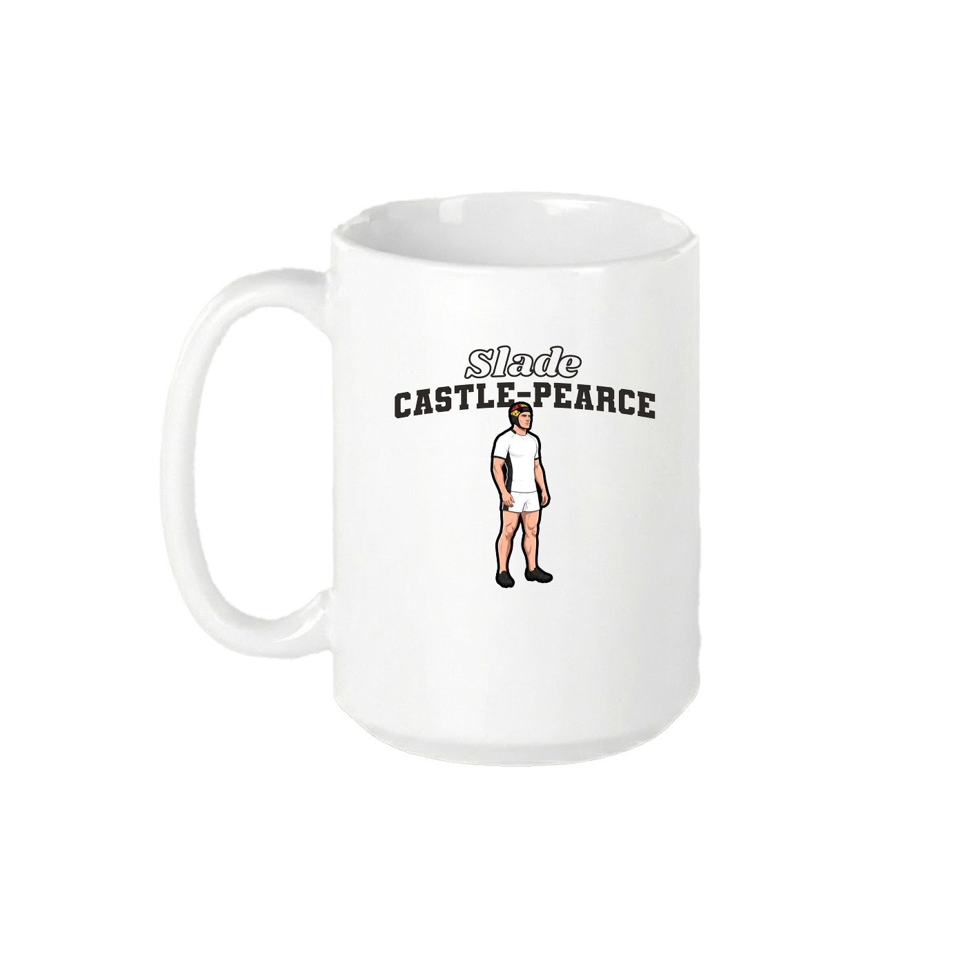15oz Coffee Mug — Name Arch in White