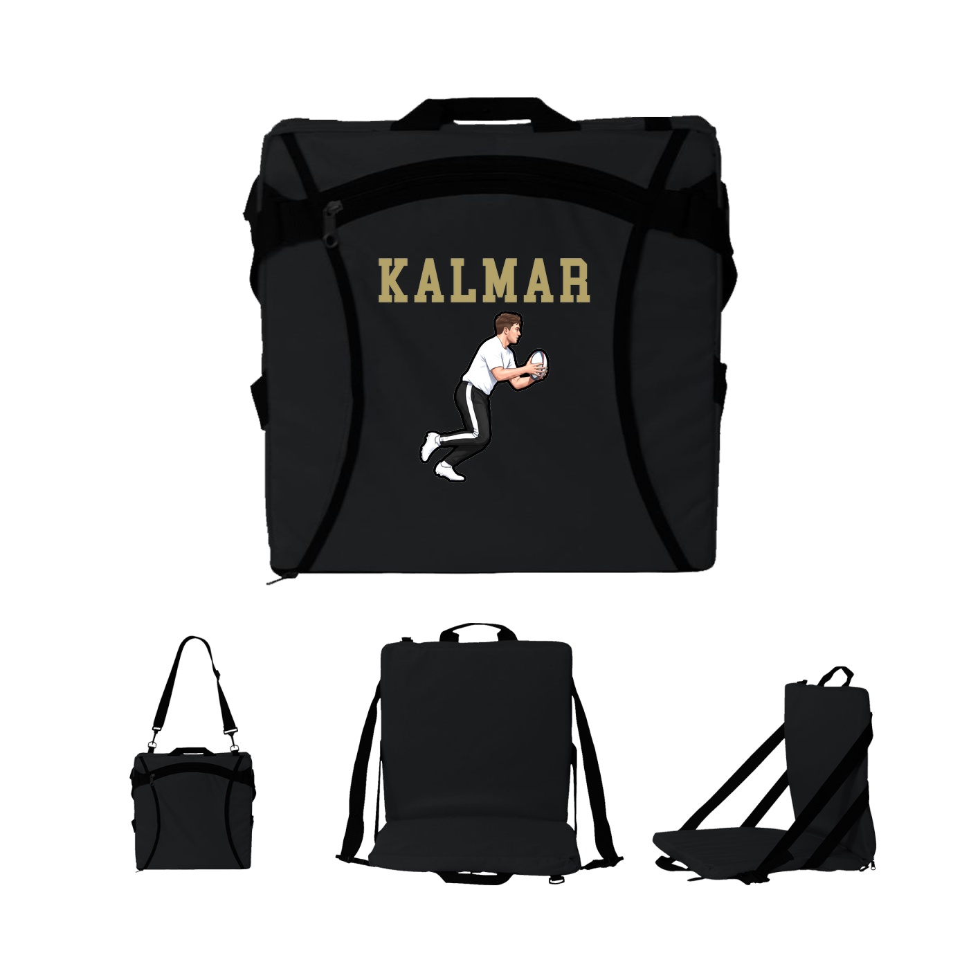 Folding Stadium Seat — Shirsey in Black