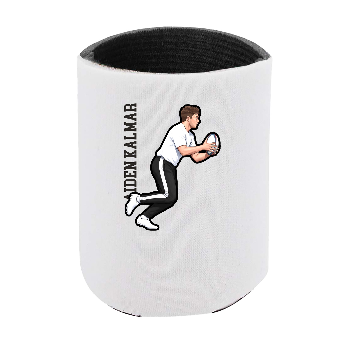 Can Holder — Name Vertical in White