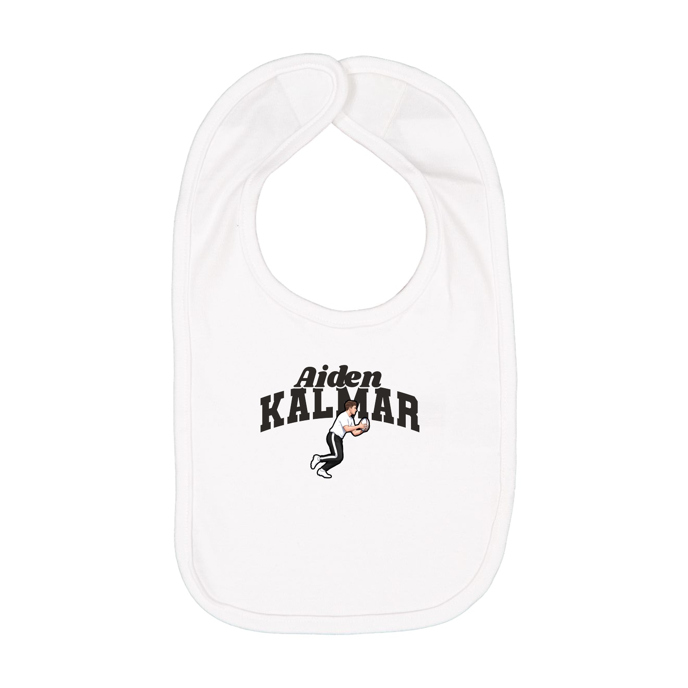 Infant Bib — Signature Arch in White