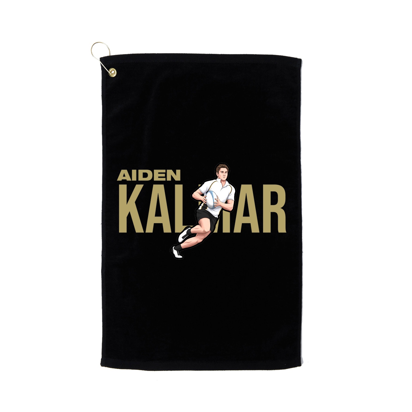 Golf Towel — Player Name in Black