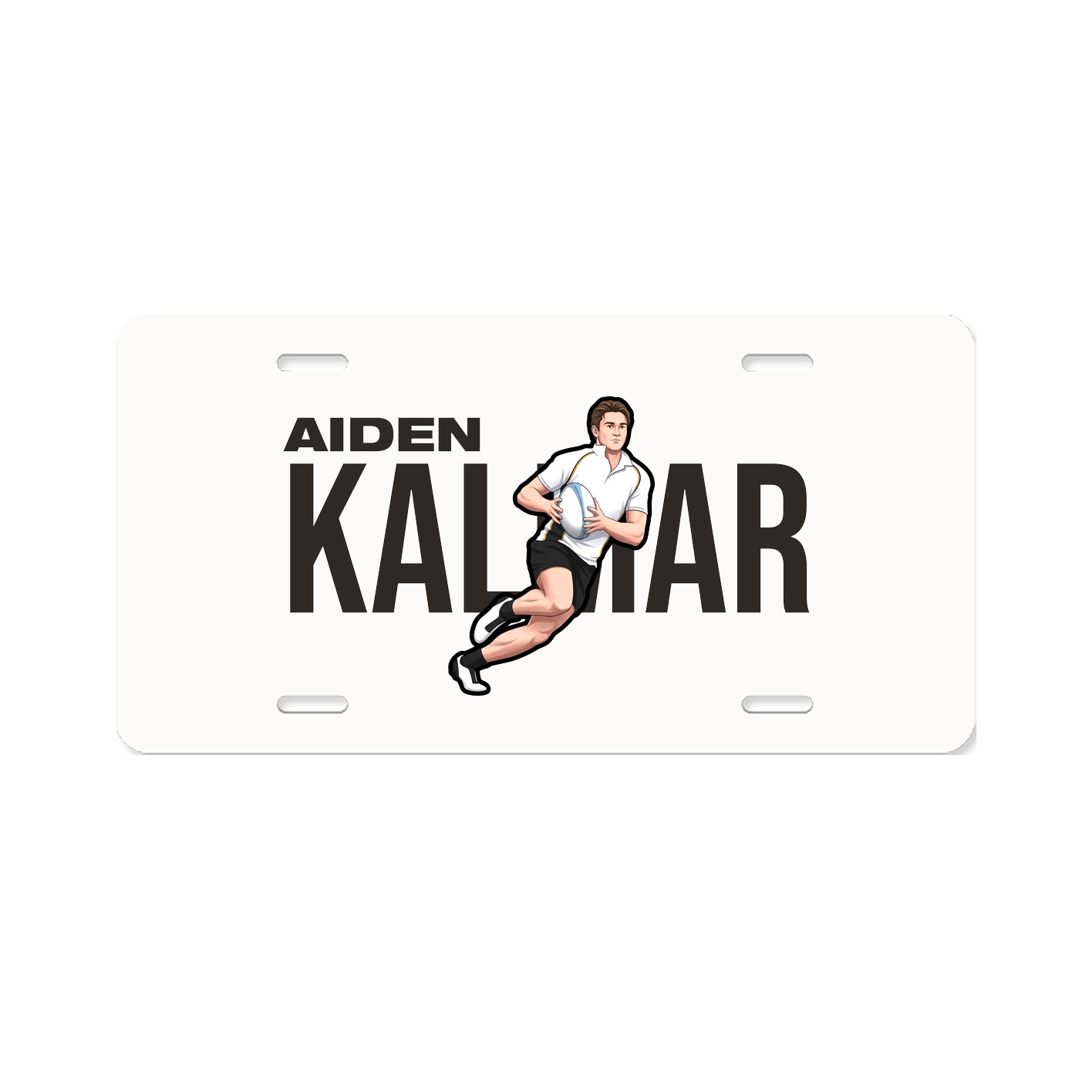 License Plate — Player Name in Classic