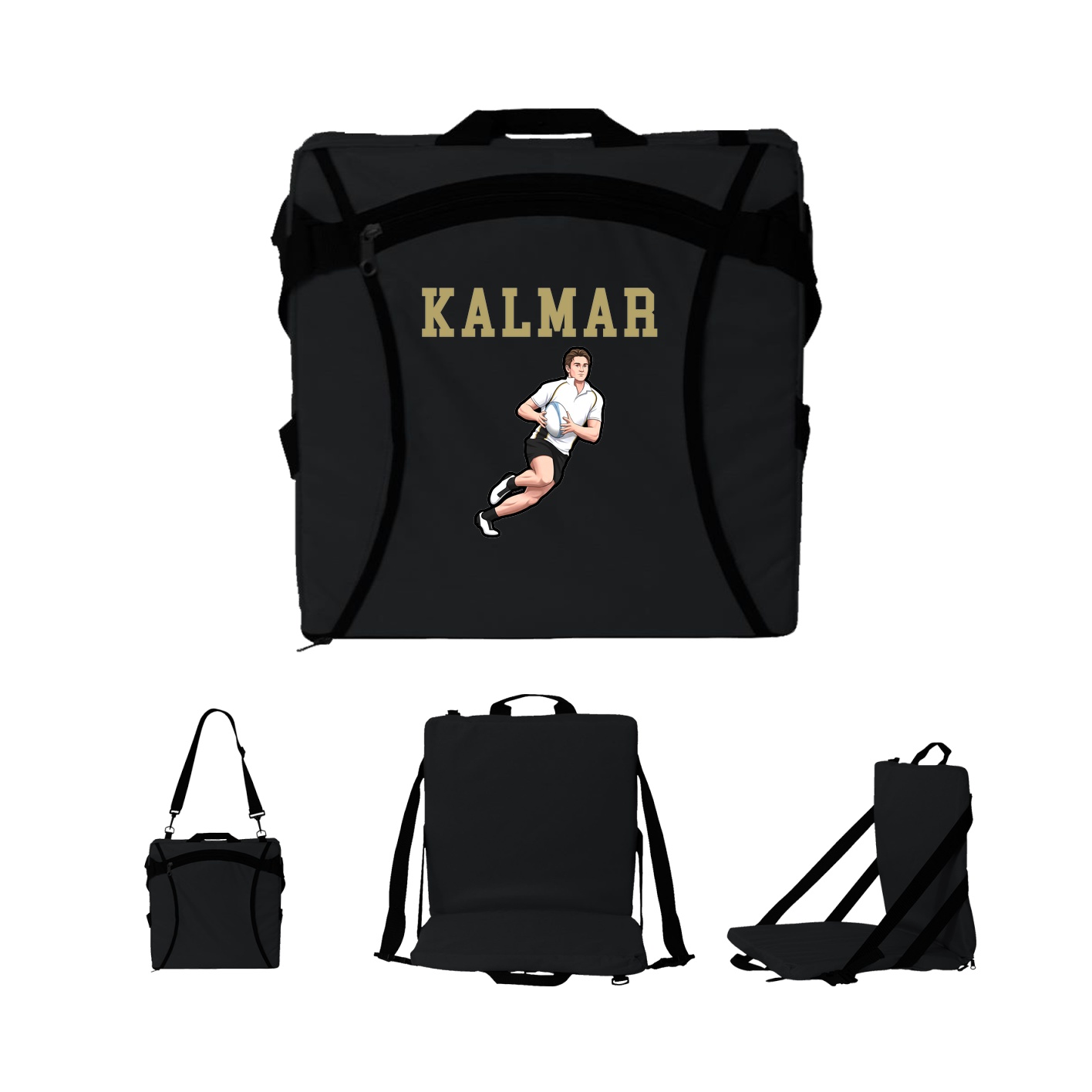 Folding Stadium Seat — Shirsey in Black