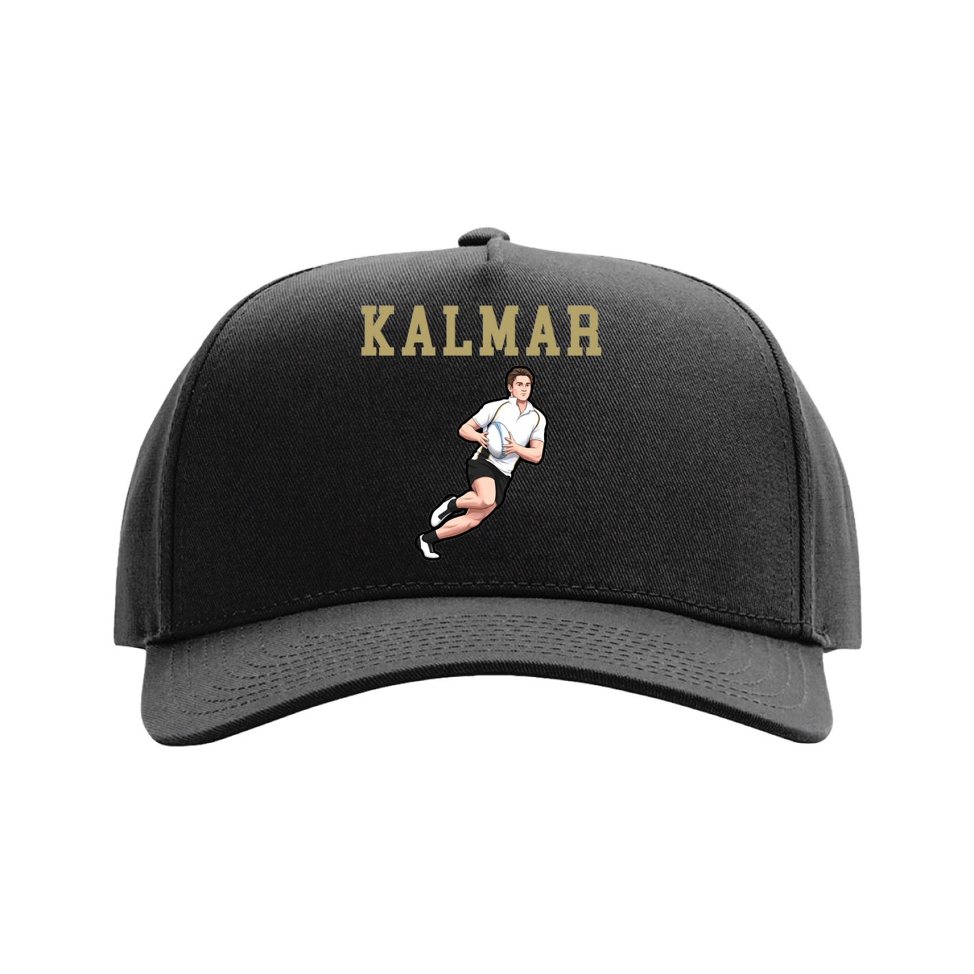 Full Fabric Five-Panel Champ Cap — Shirsey in Black
