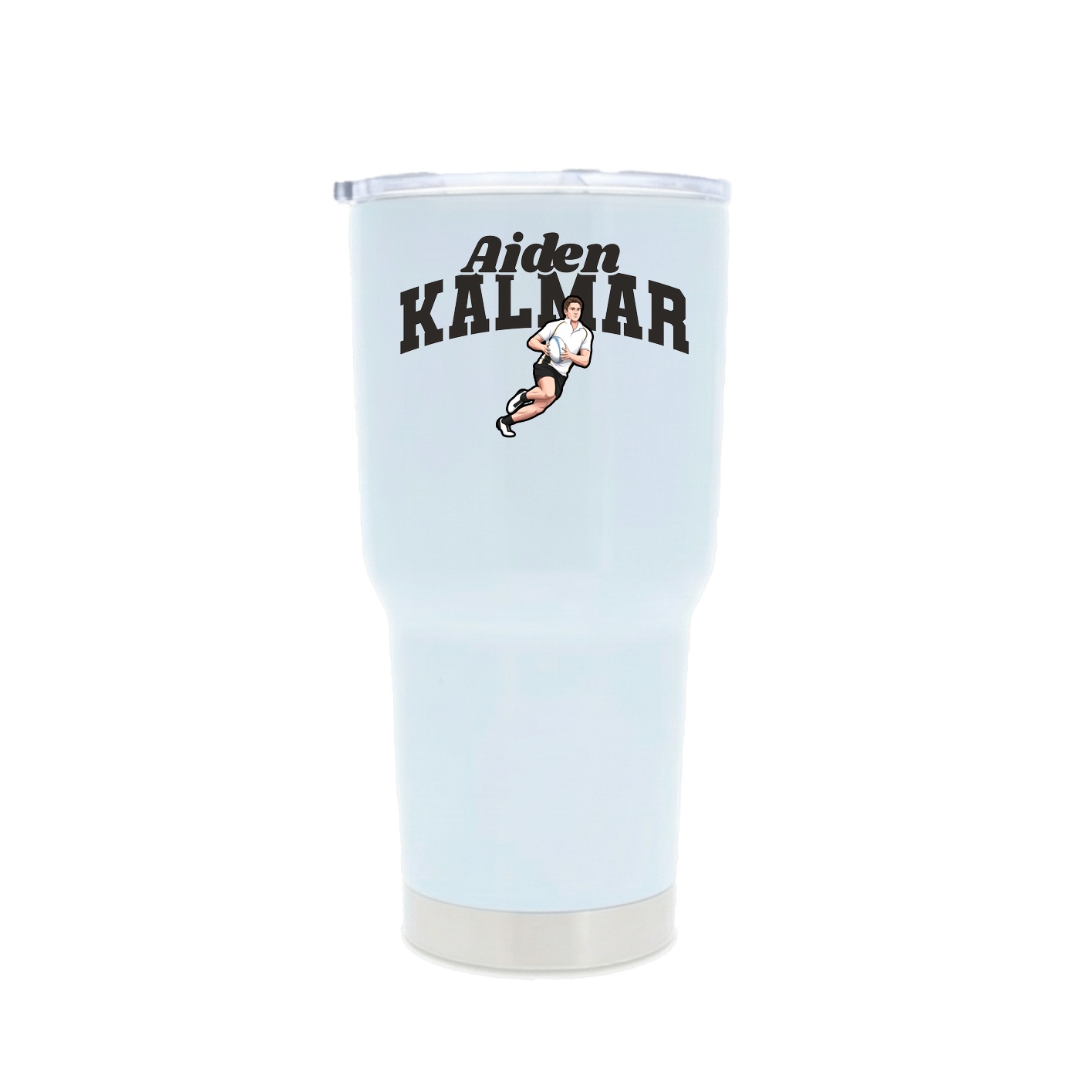 30oz Stainless Steel Tumbler — Signature Arch in White
