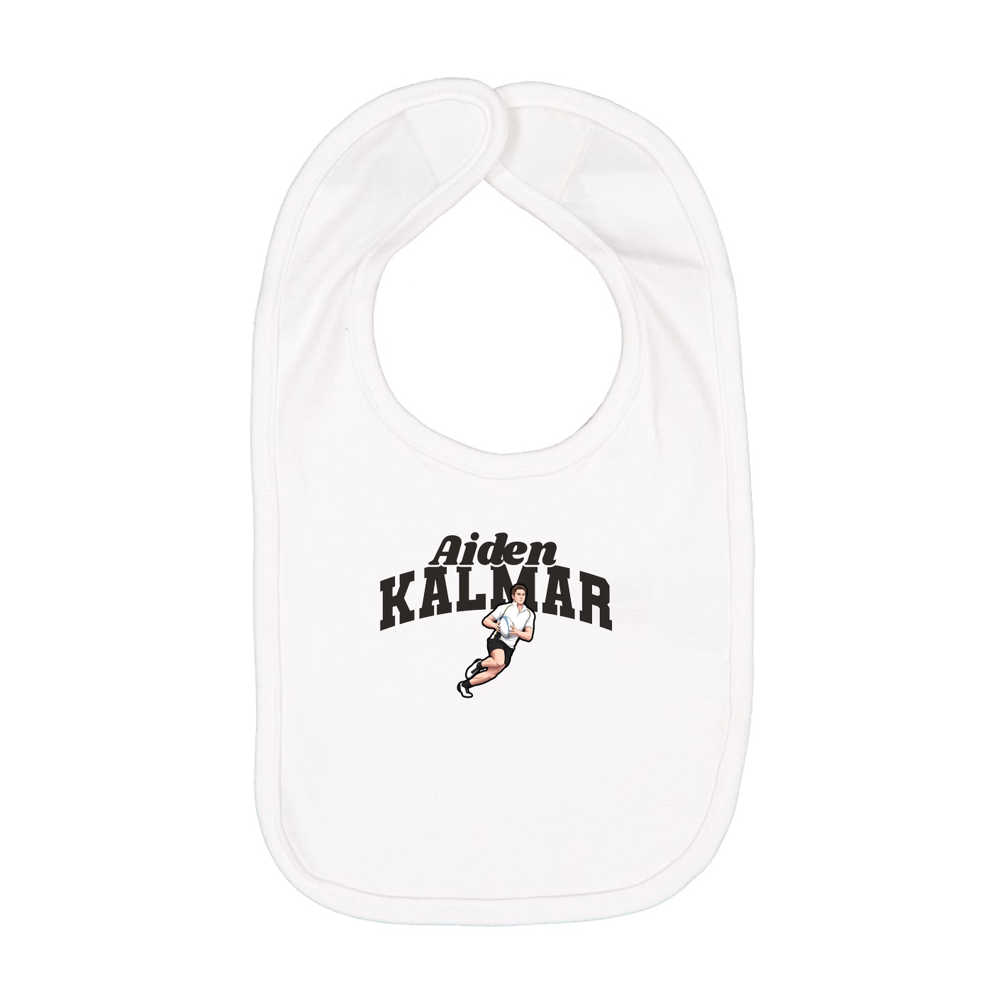 Infant Bib — Signature Arch in White