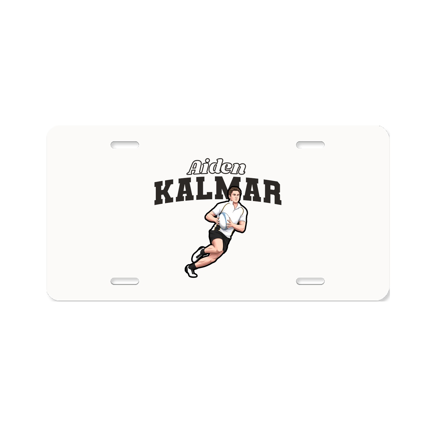 License Plate — Name Arch in Classic